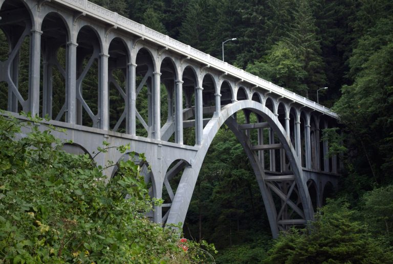 Cape Creek Bridge bei Heceta Head, Küste von Oregon